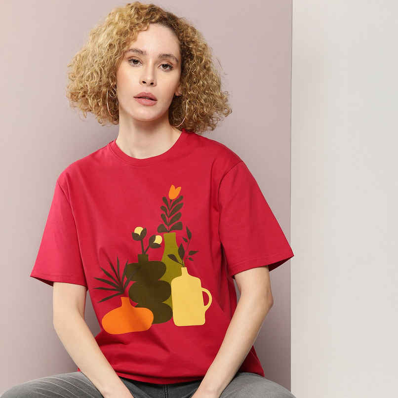 Dillinger Women's T-shirts | WMNCR395RED | Red - S