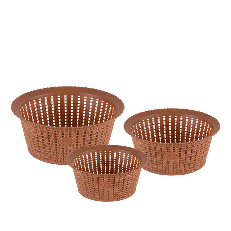 Joyo Knit Basket 1, 2, 3 (3 Pcs Set) With Jali | Assorted
