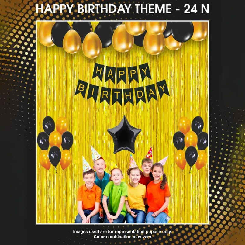 Happy Birthday Theme | Assorted Colours | Let's Vybe