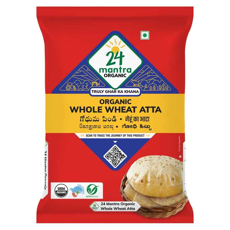 24 Mantra Organic Whole Wheat Atta 24 Mantra Organic Whole Wheat Atta