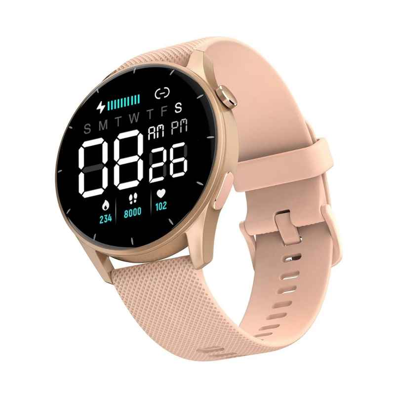 Noise Crew Smartwatch with Bluetooth Calling Women's Edition | 1.38" TFT Display | IP68 Water Resistance - Jet Black