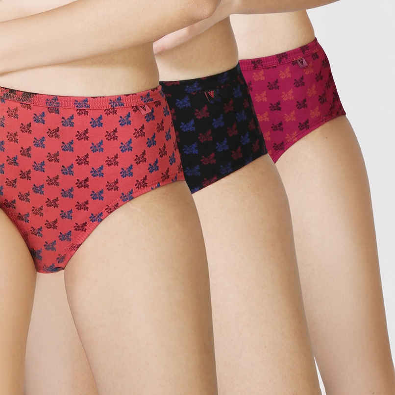 Van Heusen Women Pack of 3 Anti Bacterial Waistband Hipster Panty |L |Colour May Vary