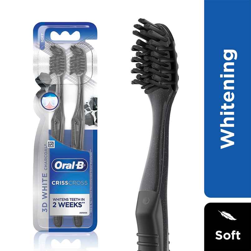 Oral B 3D White Charcoal Soft Toothbrush For Adults