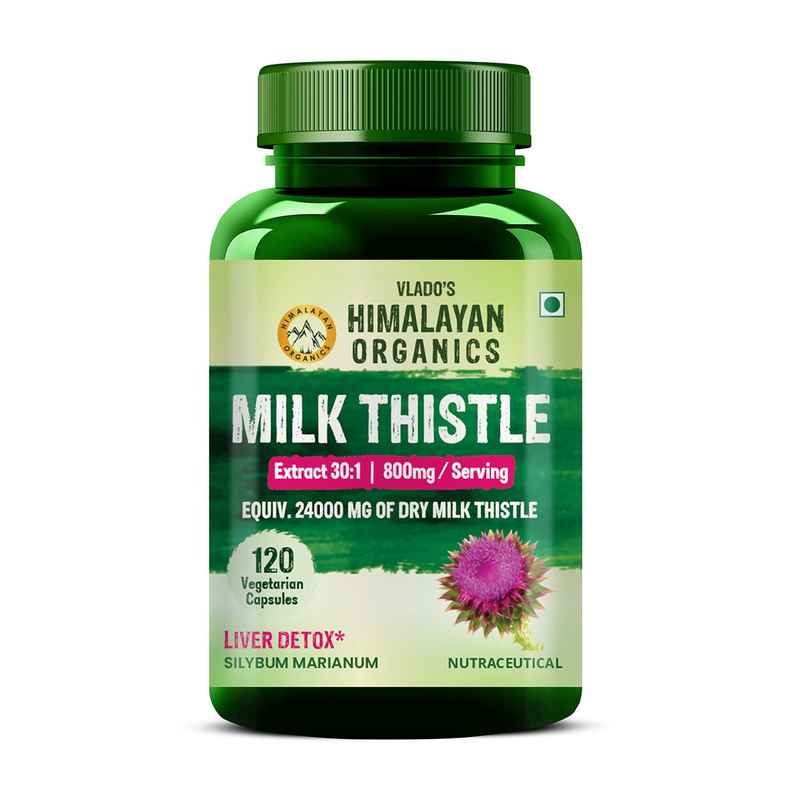 Himalayalam Organics Milk Thistle 120 VEGetarian Capsules