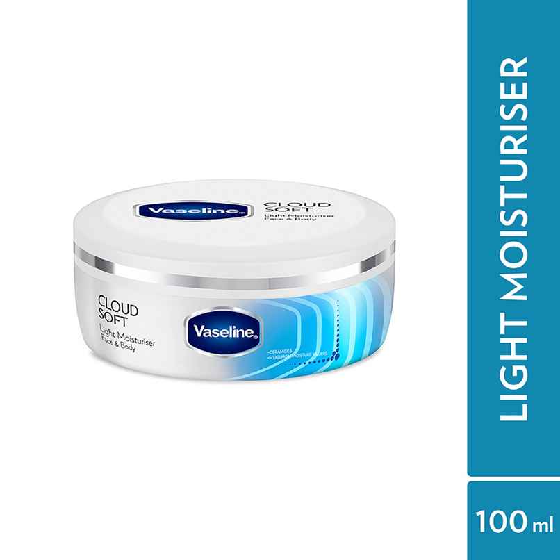 Vaseline Cloud Soft Light Moisturiser | 100 Hours Non-Sticky Hydration | Ceramides & Hyaluron