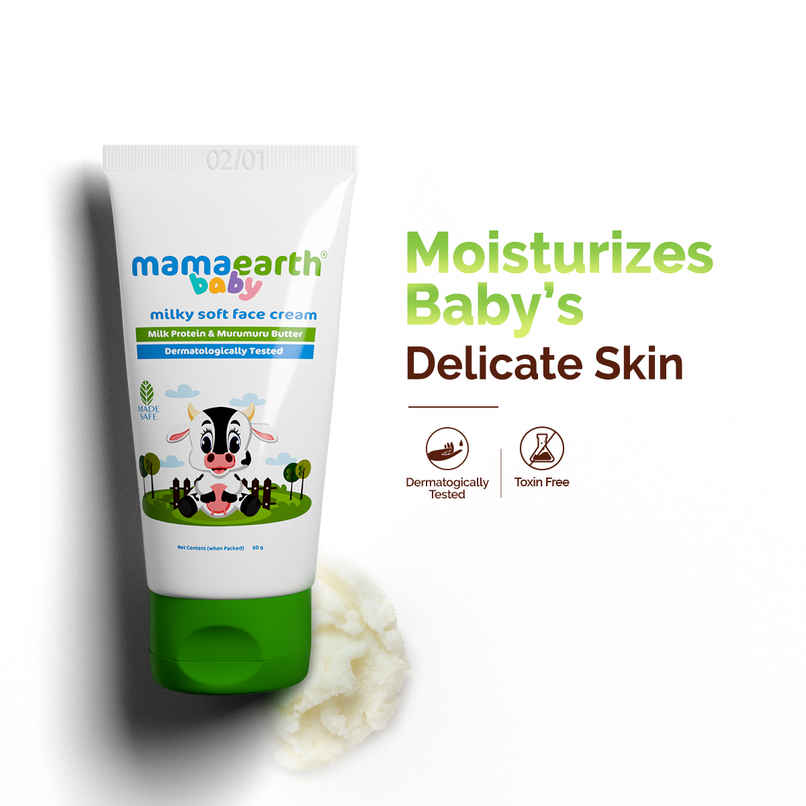 Mamaearth Milky Soft Baby Face Cream With Muru Muru Butter