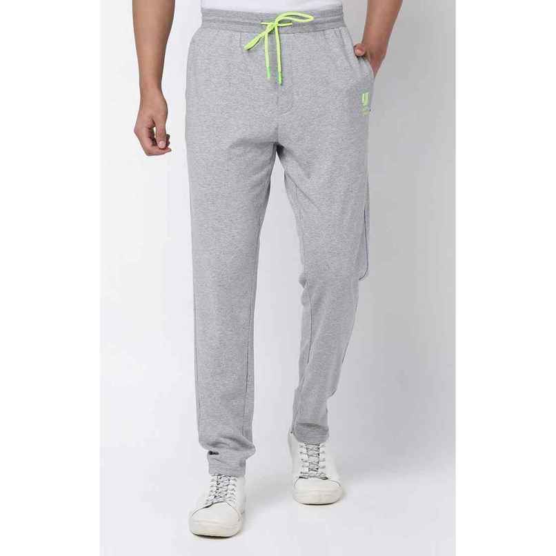 Underjeans by Spykar Men's Pure Cotton Pyjama | Grey Melange - L
