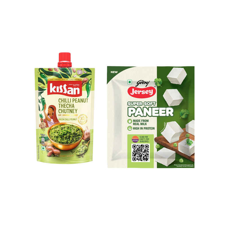 Kissan Chilli Peanut Thecha Chutney Doy (100g) & Godrej Jersey Fresh Paneer (200g) Combo Kissan Chilli Peanut Thecha Chutney Doy (100g) & Godrej Jersey Fresh Paneer (200g) Combo