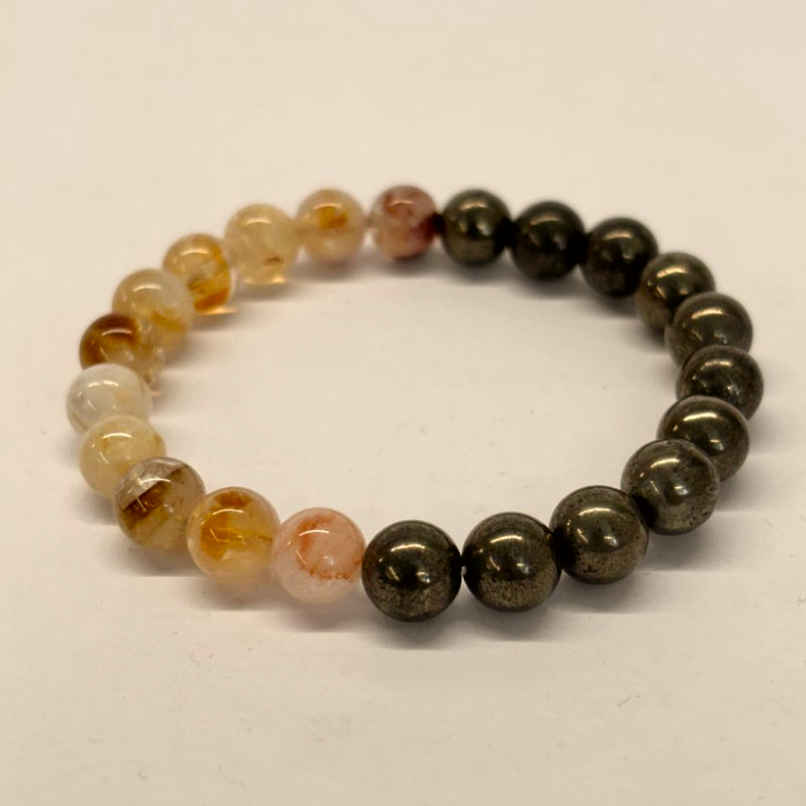 Astroyogi Dhan Varsha Bracelet (Citrine + Pyrite)
