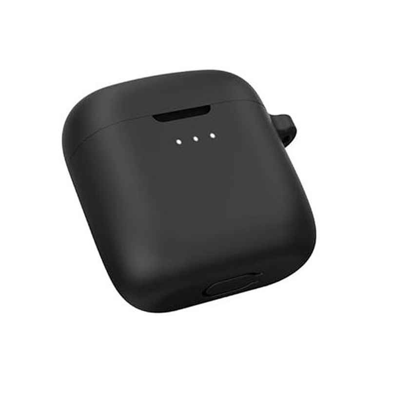 Sounce Earphone Case Cover for Boat Airdopes 131 | Shockproof Silicone Case with Keychain | Black Sounce Earphone Case Cover for Boat Airdopes 131 | Shockproof Silicone Case with Keychain | Black