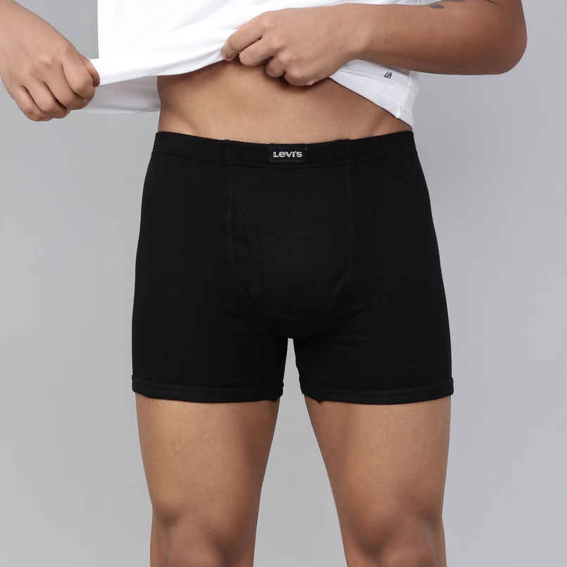 Levi's 010 Men's Comfort Boxer Brief | Contoured Double Pouch | Black | XL
