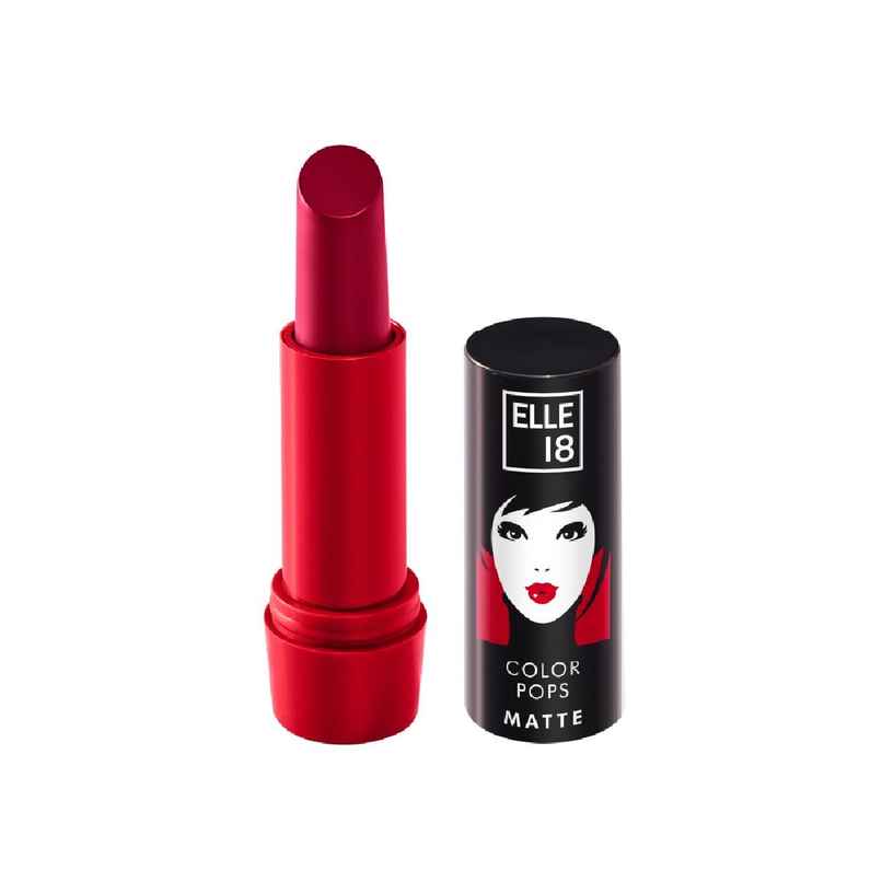 Elle 18 Color Pop Matte Lipstick | Quick Drying | Highly Pigmented With Vitamin E | Code Red