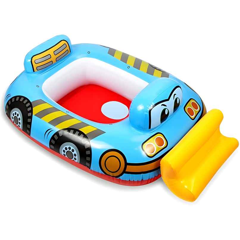 Toyshine Inflatable Construction Theme Swimming Pool Tub Tube Water Play Centre Toy for Kids