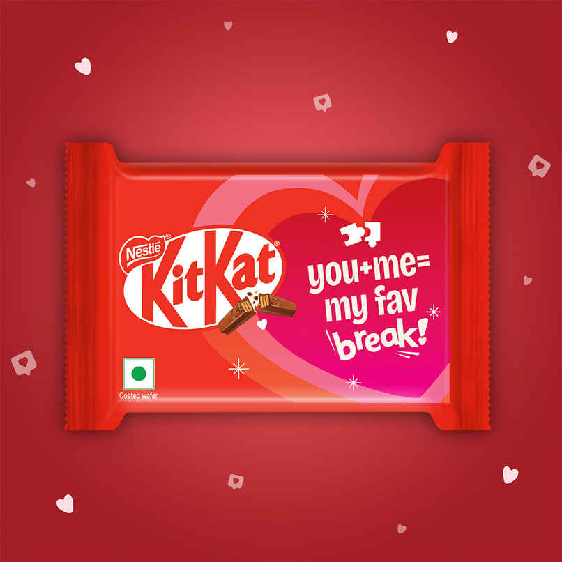 Nestle KitKat 4F Choco Wafer Bar, Valentines Pack Nestle KitKat 4F Choco Wafer Bar, Valentines Pack