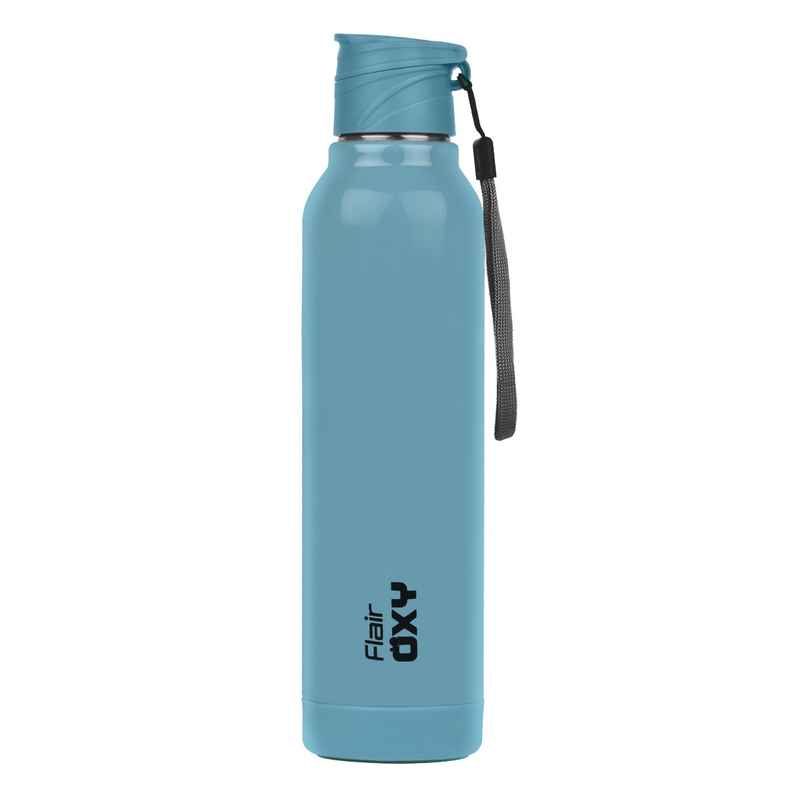 Flair Oxy Stainless Steel Inner Insulated Water Bottle | Blue | 900 ml