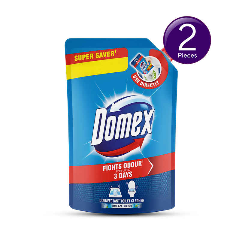 Domex Fresh Guard with Ocean Fresh Fragrance | Disinfectant Toilet Cleaner Combo 