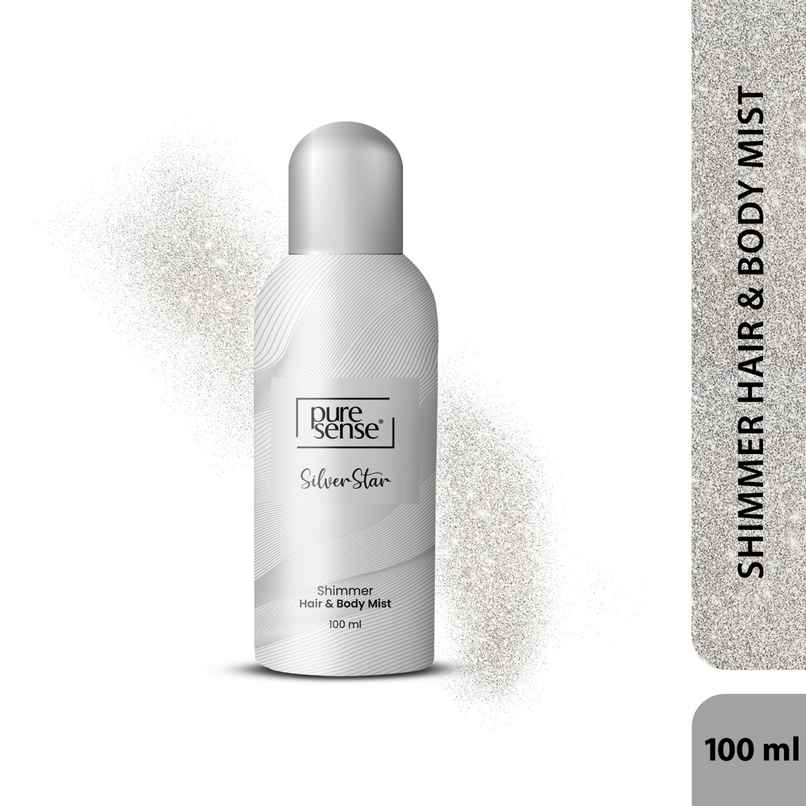 Puresense Silver Star All Day Hair And Long Lasting Fragrance Shimmer Body Mist - For Women
