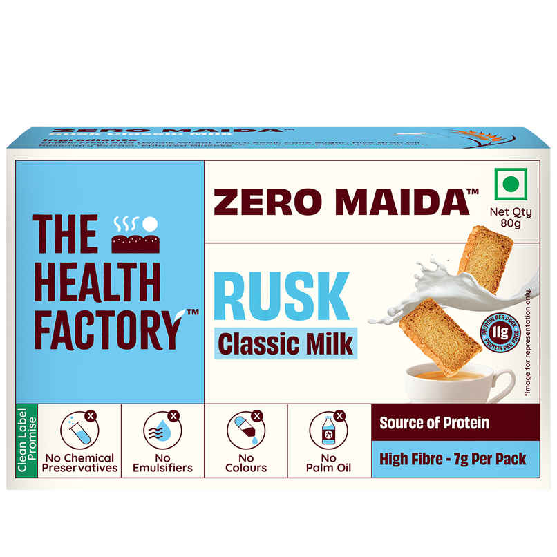 The Health Factory Zero Maida Rusk - Classic Milk Rusk