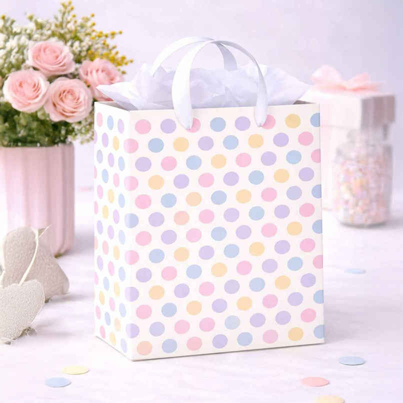 Multicolor Big Dots Gift Bag | Medium | Bright Storey