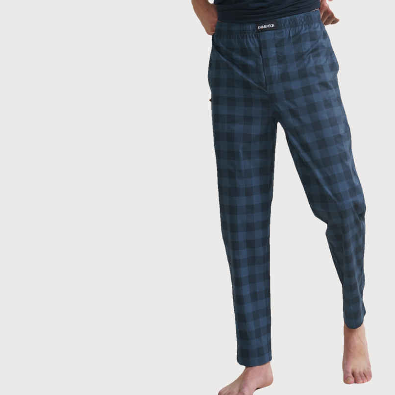 Damensch Men's Cotton Tapered Fit Pyjama| Navy | S