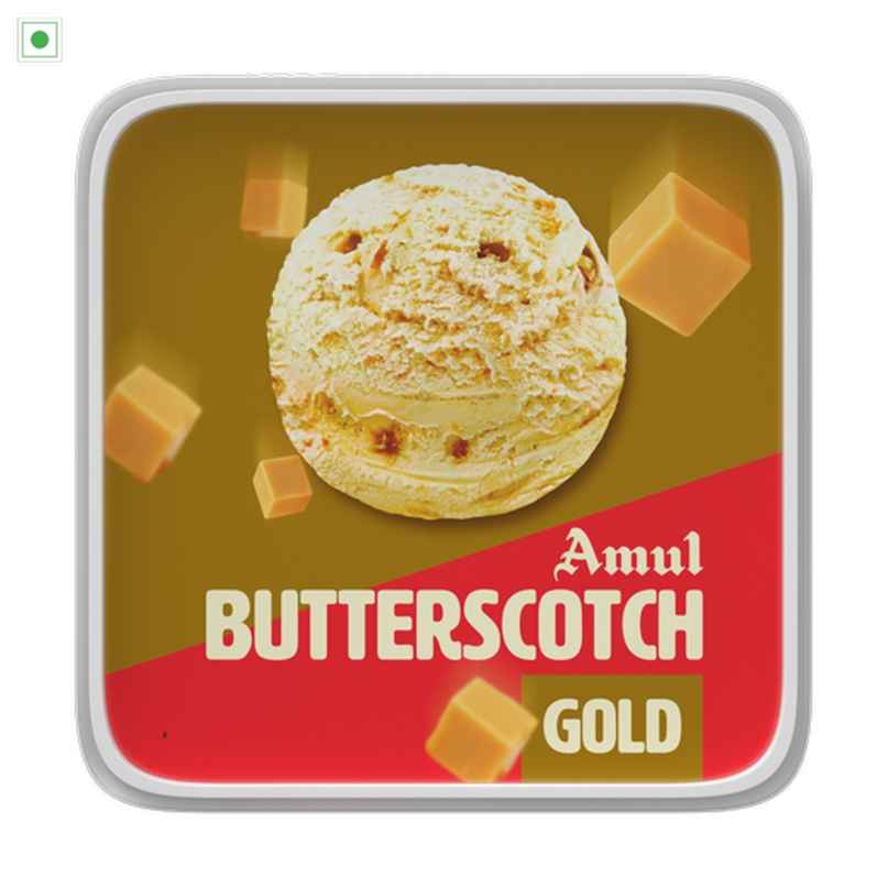 Amul Gold Butterscotch Ice Cream Tub | Smooth & Crunchy Amul Gold Butterscotch Ice Cream Tub | Smooth & Crunchy