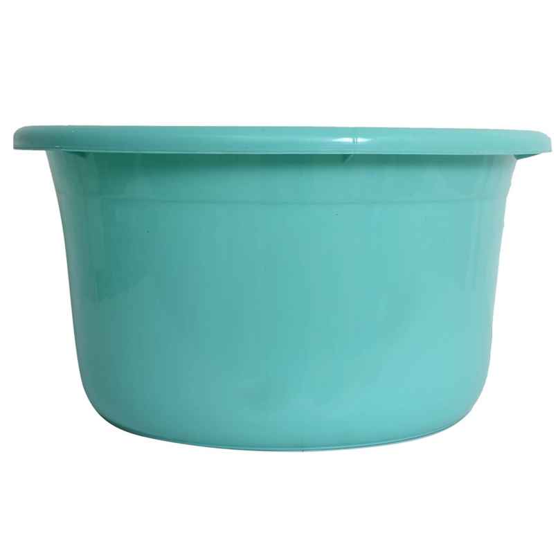 Kuber Industries 25L Unbreakable Plastic Bath/Washing Tub | Multipurpose | Green Kuber Industries 25L Unbreakable Plastic Bath/Washing Tub | Multipurpose | Green