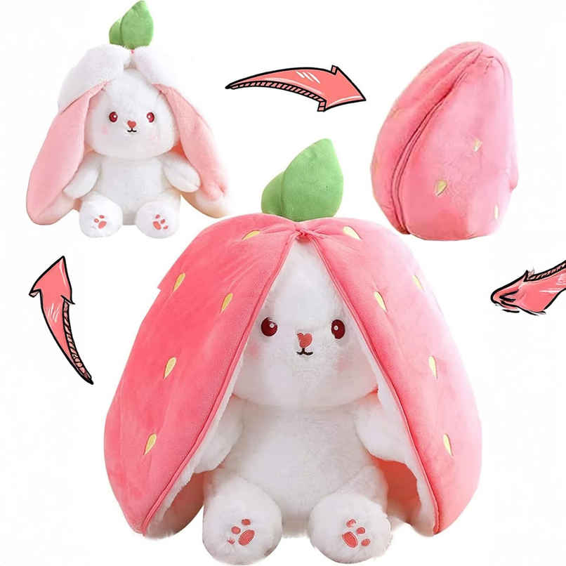 Babique Reversible Carrot Plush Cute Kids Soft Toy | For Home Decor, Car | Pink | 25 cm Babique Reversible Carrot Plush Cute Kids Soft Toy | For Home Decor, Car | Pink | 25 cm