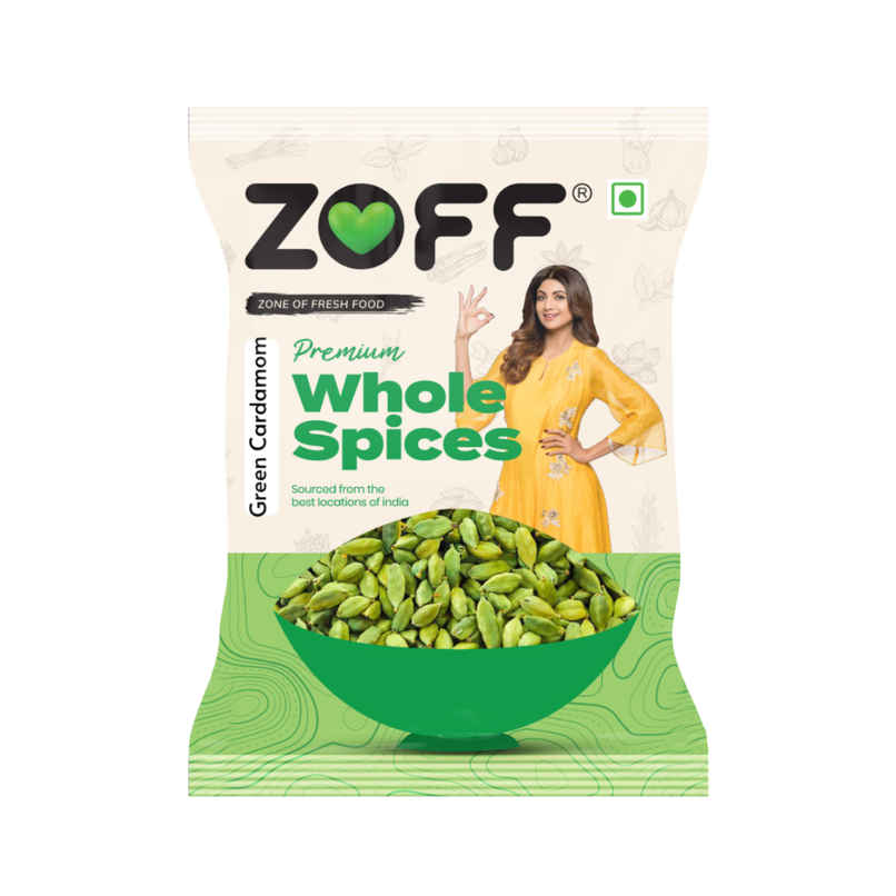 ZOFF Green Cardamom Whole - Elaichi ZOFF Green Cardamom Whole - Elaichi