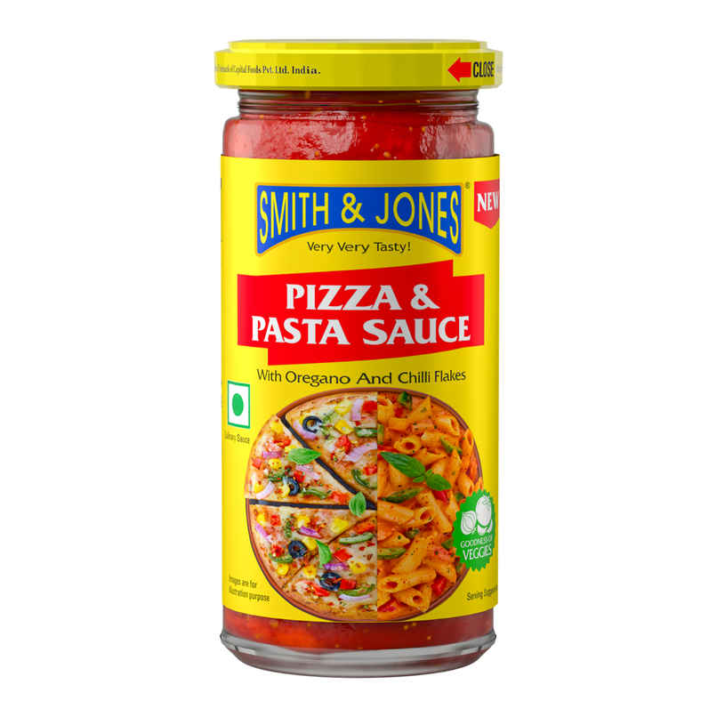Smith & Jones Pizza and Pasta Sauce with Oregano, Chilli Flakes Smith & Jones Pizza and Pasta Sauce with Oregano, Chilli Flakes