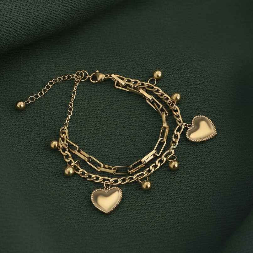 Palmonas Hearts All Over Bracelet For Womens | Waterproof And Anti-Tarnish Palmonas Hearts All Over Bracelet For Womens | Waterproof And Anti-Tarnish