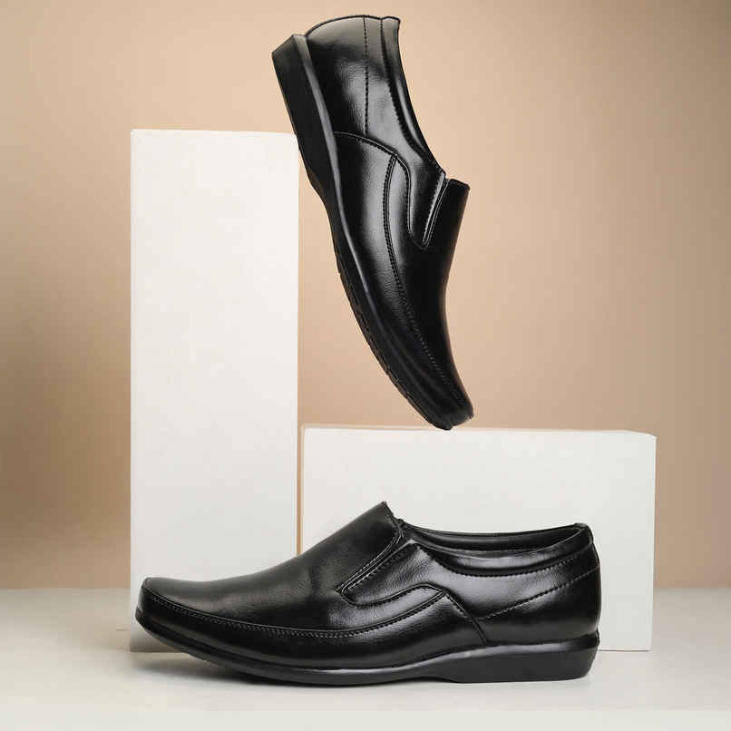 Paragon Men's Black Pvc Formal Shoes K11240G UK 10
