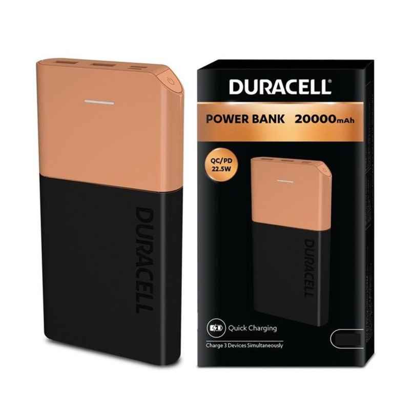Duracell 20000 mAh Power Bank - 22.5 W | Fast Charging