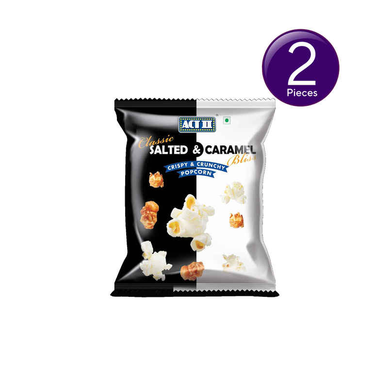 Act II Ready to Eat Popcorn | Salted & Caramel Popcorn Combo  