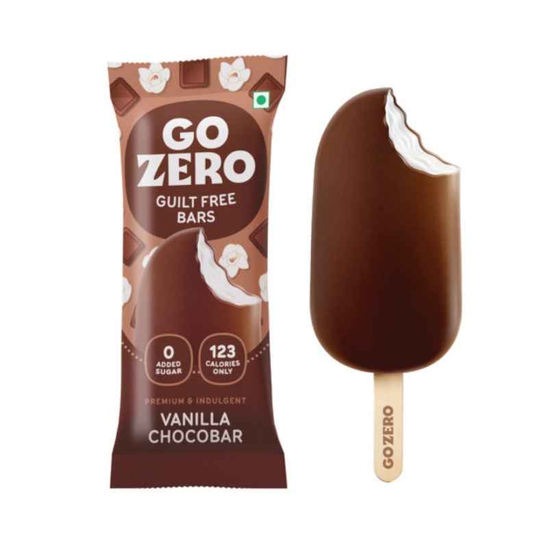 Go Zero Vanilla Chocobar Low Calorie Guilt Free Ice CreamBar