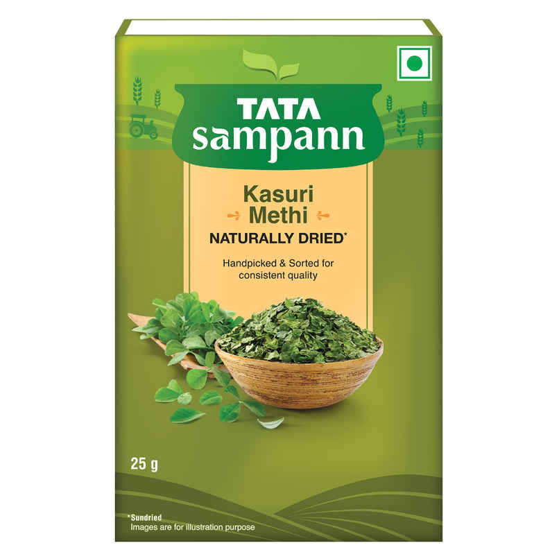 Tata Sampann Kasuri Methi, Naturally Sun Dried, Handpicked & Sorted, Rich Aroma & Authentic Flavour