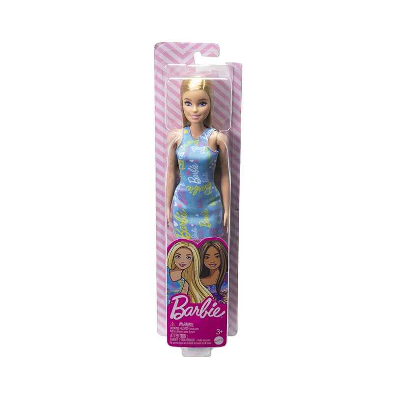 Mattel Barbie Dolls 3 Wearing Mattel Barbie Logo Print Dresses, Toy For Kids Ages 3 And Up Mattel Barbie Dolls 3 Wearing Mattel Barbie Logo Print Dresses, Toy For Kids Ages 3 And Up