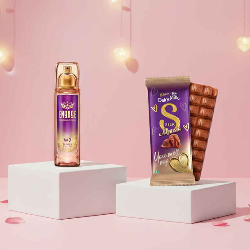 Engage W2 Perfume For Women (120ml) & Cadbury Dairy Milk Silk Mousse Chocolate Bar (48.5g) Combo