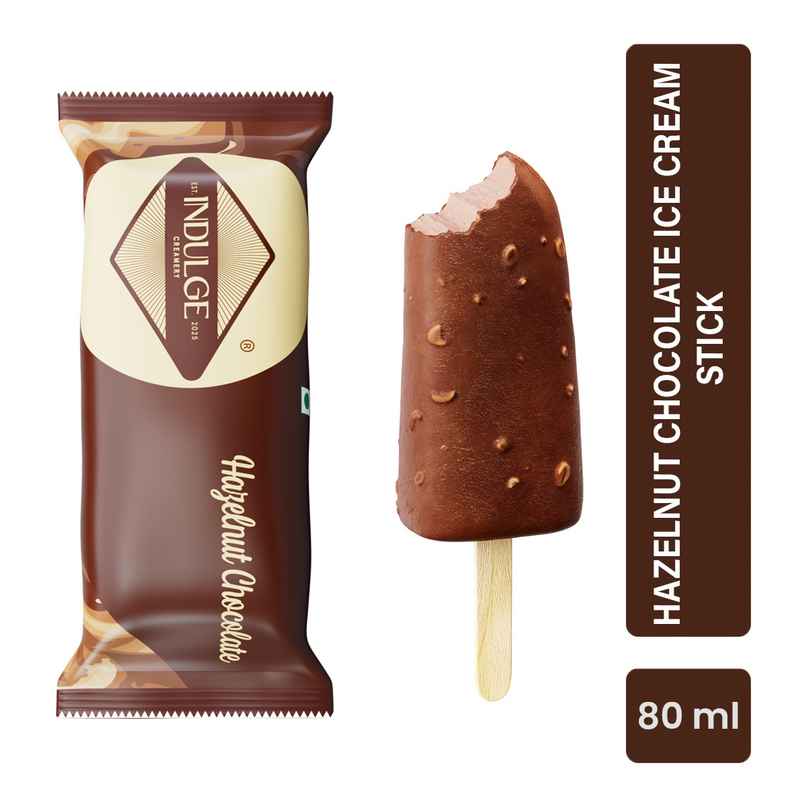 Indulge Creamery | Hazelnut Chocolate Ice Cream Stick Indulge Creamery | Hazelnut Chocolate Ice Cream Stick