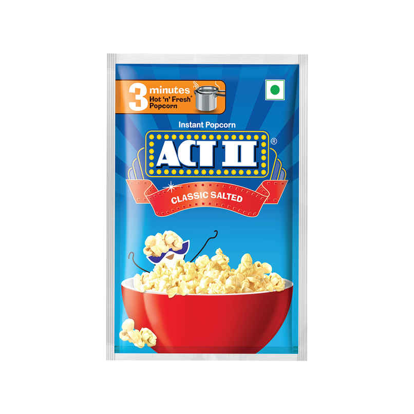 Act II Instant Popcorn | Classic Salted, Hot & Fresh in 3 mins