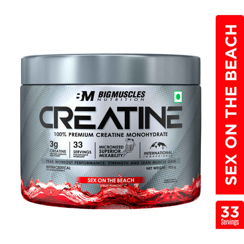 Big Muscles Nutrition Creatine | Sex On The Beach| Pure Creatine Monohydrate