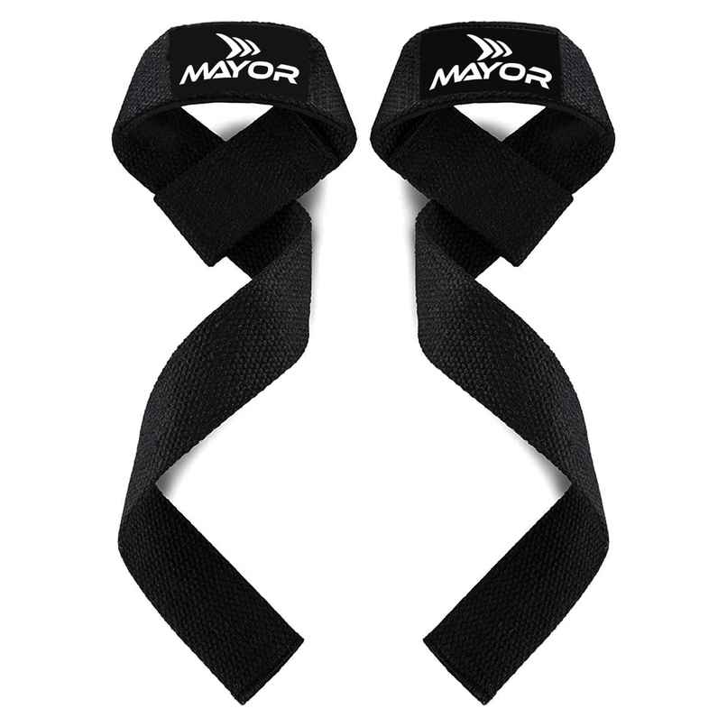 Mayor Powergrip Weight Lifting Straps Soft Padded Wrist Wrap Wrist Support