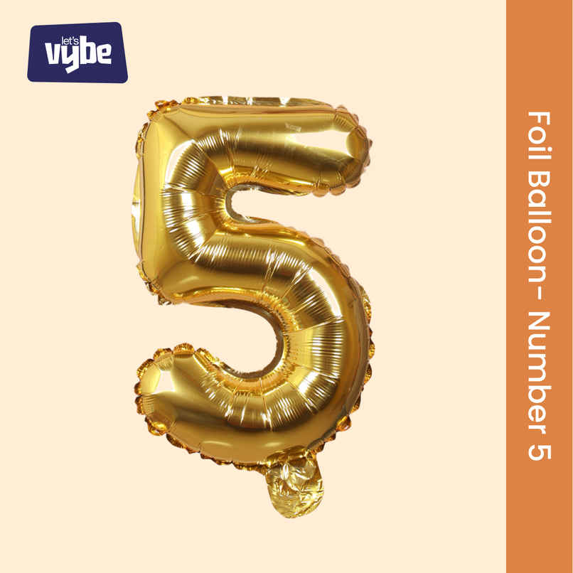 Foil Balloon Number 5 | Let's Vybe