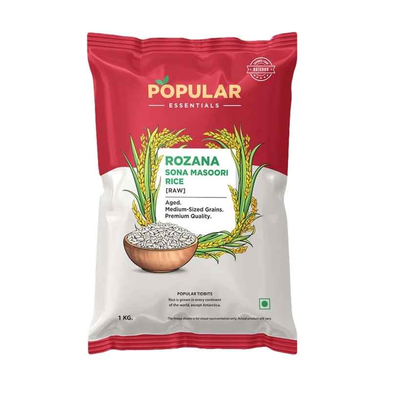 Popular Essentials Sona Masouri Gold Rice | Raw Popular Essentials Sona Masouri Gold Rice | Raw