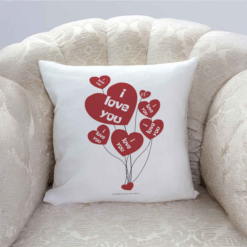 I Love You Heart Balloon Cushion | Mad Over Prints I Love You Heart Balloon Cushion | Mad Over Prints