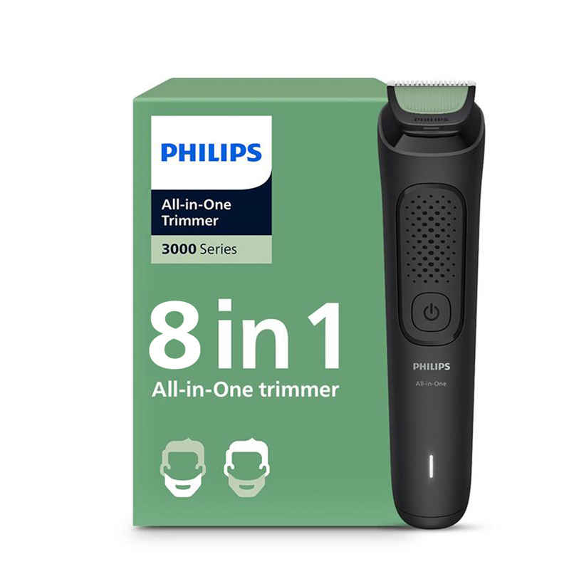 Philips MG3917/15 All-in-One Grooming Kit with 8 Attachments for Face, Hair & Body