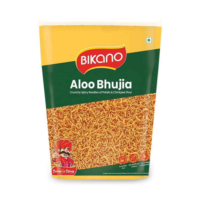 Bikano Aloo Bhujia | Crunchy and Spicy Aloo Bhujia Snack | Perfect Tea-Time Namkeen