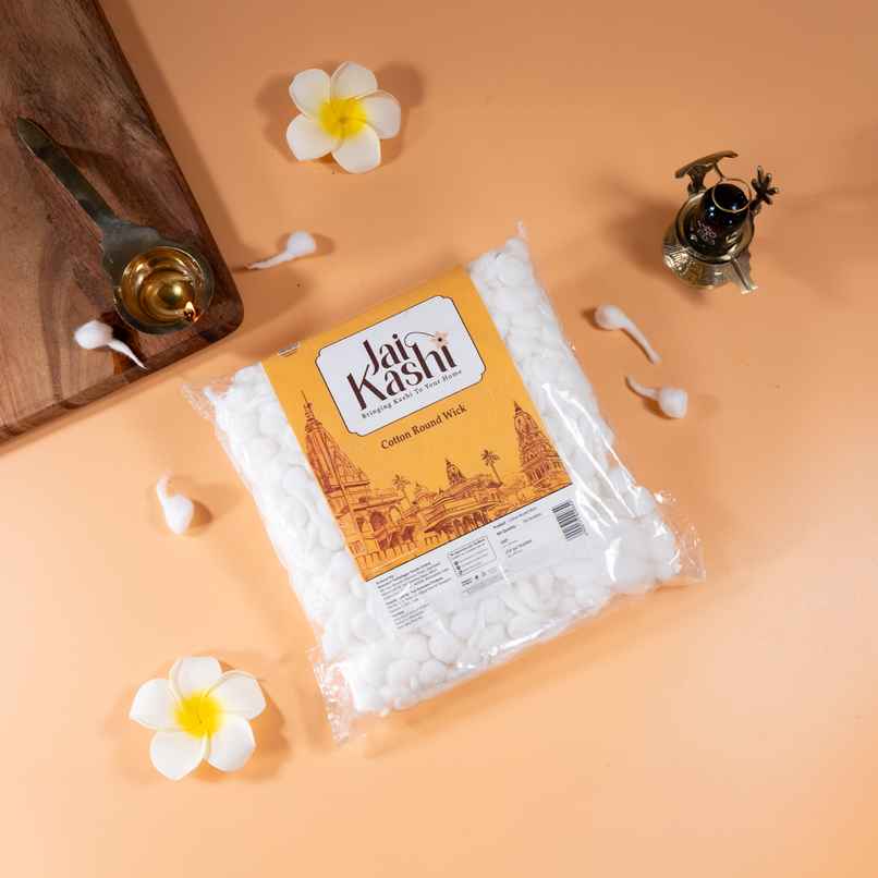 Jai Kashi Cotton Round/Flower Wicks Jai Kashi Cotton Round/Flower Wicks