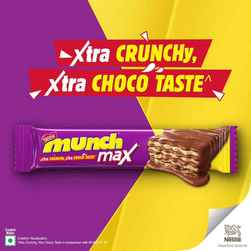 Nestle Munch Max Choco Coated Crunchy Wafer Bar