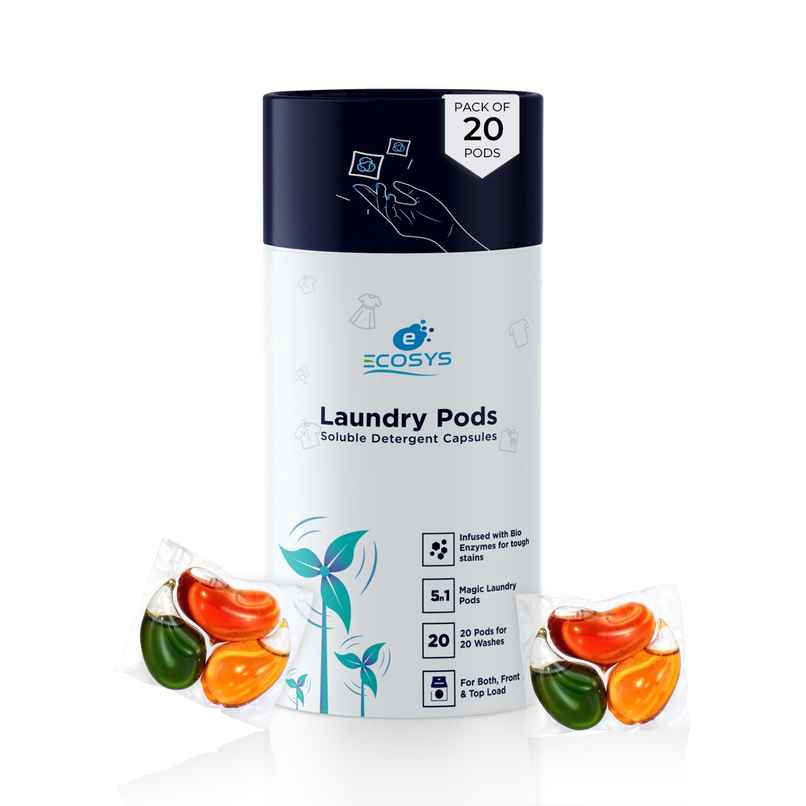 Ecosys Laundry Pods With Bioenzymes | Softener & Long Lasting Aroma Ecosys Laundry Pods With Bioenzymes | Softener & Long Lasting Aroma