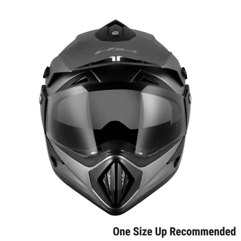 Vega Off Road Lightweight Full Face Helmet- Dull Anthracite M